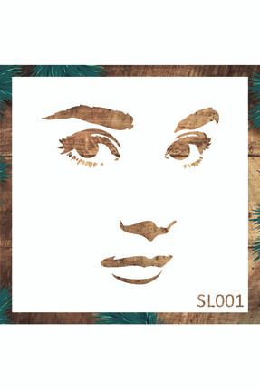 Stencil Tasarım Sl001 Siluet- Dekoratif Duvar, Fayans Ve Eşya Boyama Şablonları 20x20cm SL001