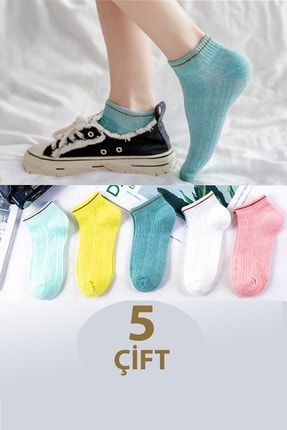 5'li Yazlık Kadın Patik Çorap Bgk3222