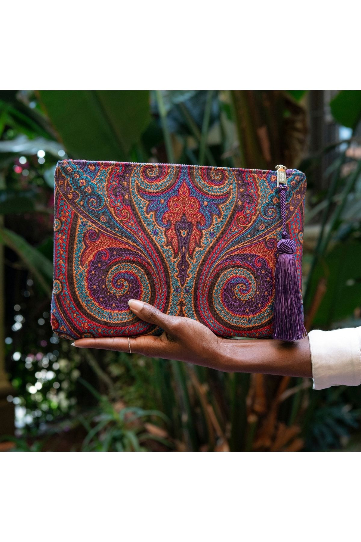 OttoAngelino-Otto Angelino Authentic Design Zippered Women's Clutch Bag 3