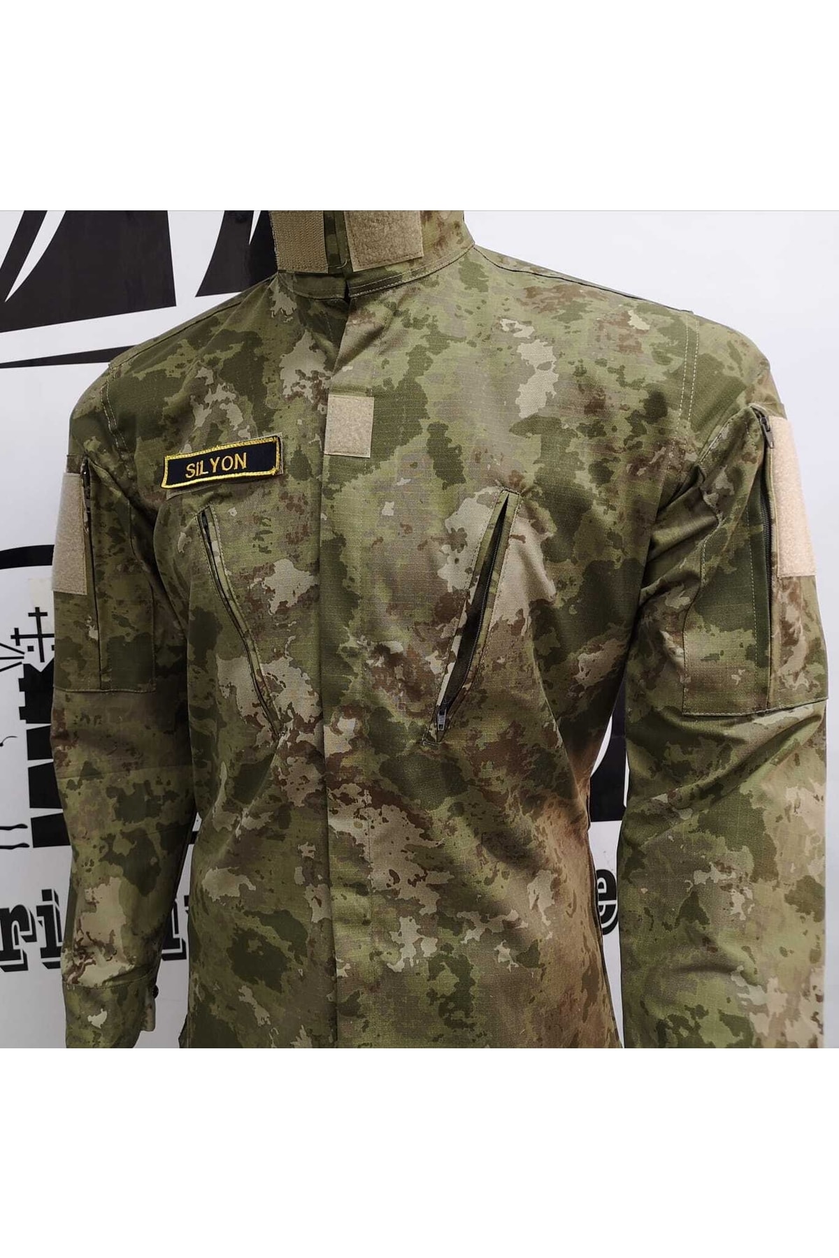 Silyon Askeri Giyim Yeni Kamuflaj Gömlek Yeni Piyade Renk Orjinal Kumaş
