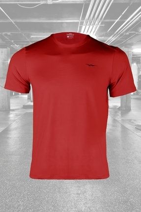Nefes Alan Ter Tutmayan Kırmızı Spor Tişört 8279Y-TSHIRT