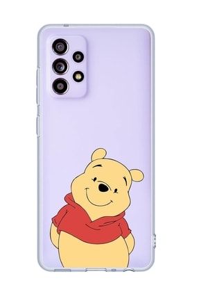 Galaxy A52 Uyumlu Pooh Desenli Premium Şeffaf Silikonlu Telefon Kılıfı Hc-Sam-2022-A52