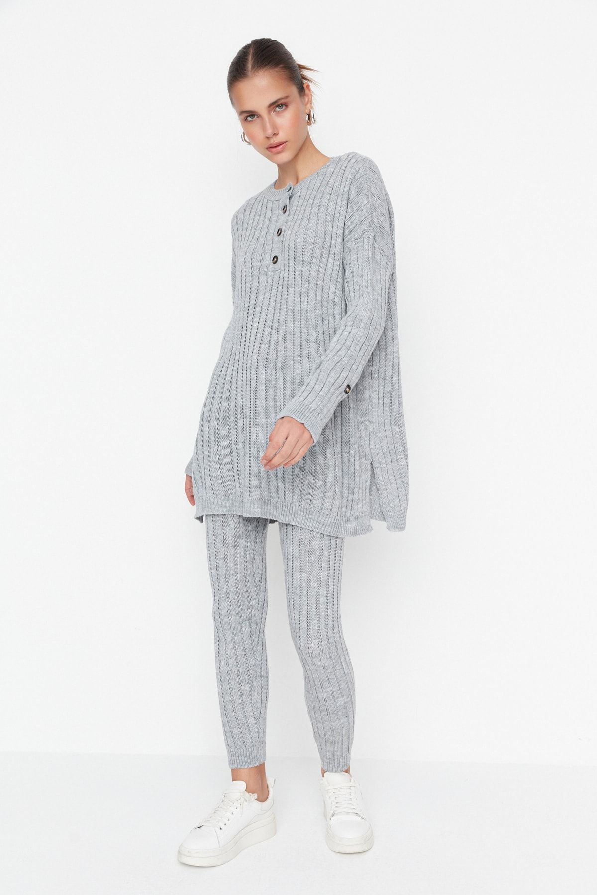 Trendyol Collection Zweiteiler Grau Regular Fit
