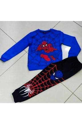 Örümcek Adam Baskılı Pijama Takımı Pamuklu Bbhjbb