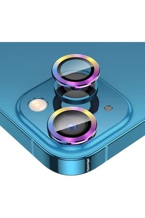Iphone 13 & Iphone 13 Mini Uyumlu Alüminyum Alaşım 9h Kamera Koruyucu - Renkli [2'li Set] TYC00321652258