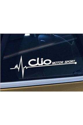 Clio Nabız Sticker - Beyaz 20cm 2 Adet 33426346