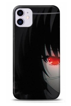 Iphone 11 Anime Kırmızı Göz Detaylı Telefon Kılıfı dscn18286