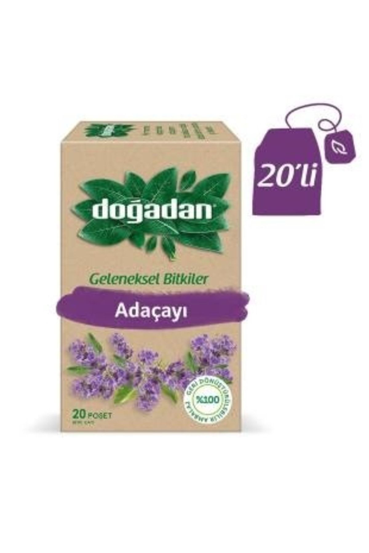 Doğadan Geleneksel Bitkiler Adaçayı 20'li