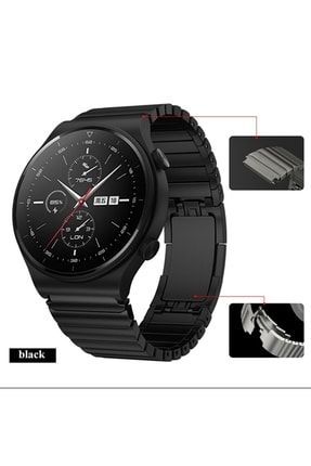 Huawei Watch Gt3 Pro Uyumlu 22mm Porshe Design Metal Paslanmaz Çelik Kordon NZH-KRD-GT-NEW-2314