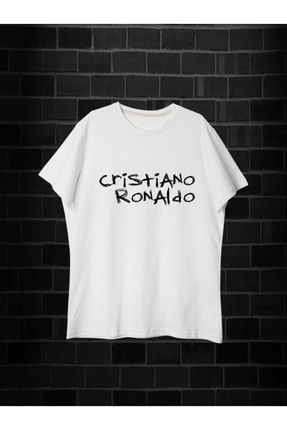 Unısex Cristiano Ronaldo Baskılı Regular %100 Pamuklu T-shirt MD-0025-BT
