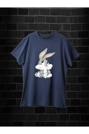 Unısex Minik Bugs Bunny Baskılı Regular Pamuklu T-shirt MD-0010-BT