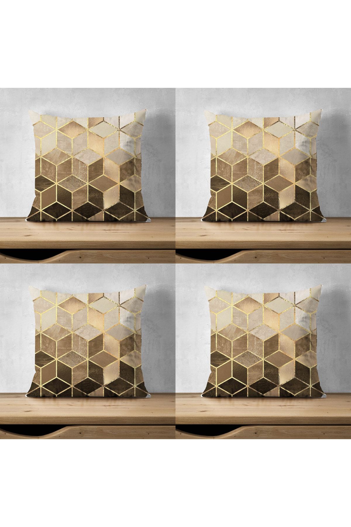 LadiesHome-Special Design Double Sided Digital Printed 4-Piece Decorative Throw Pillow Cover 2