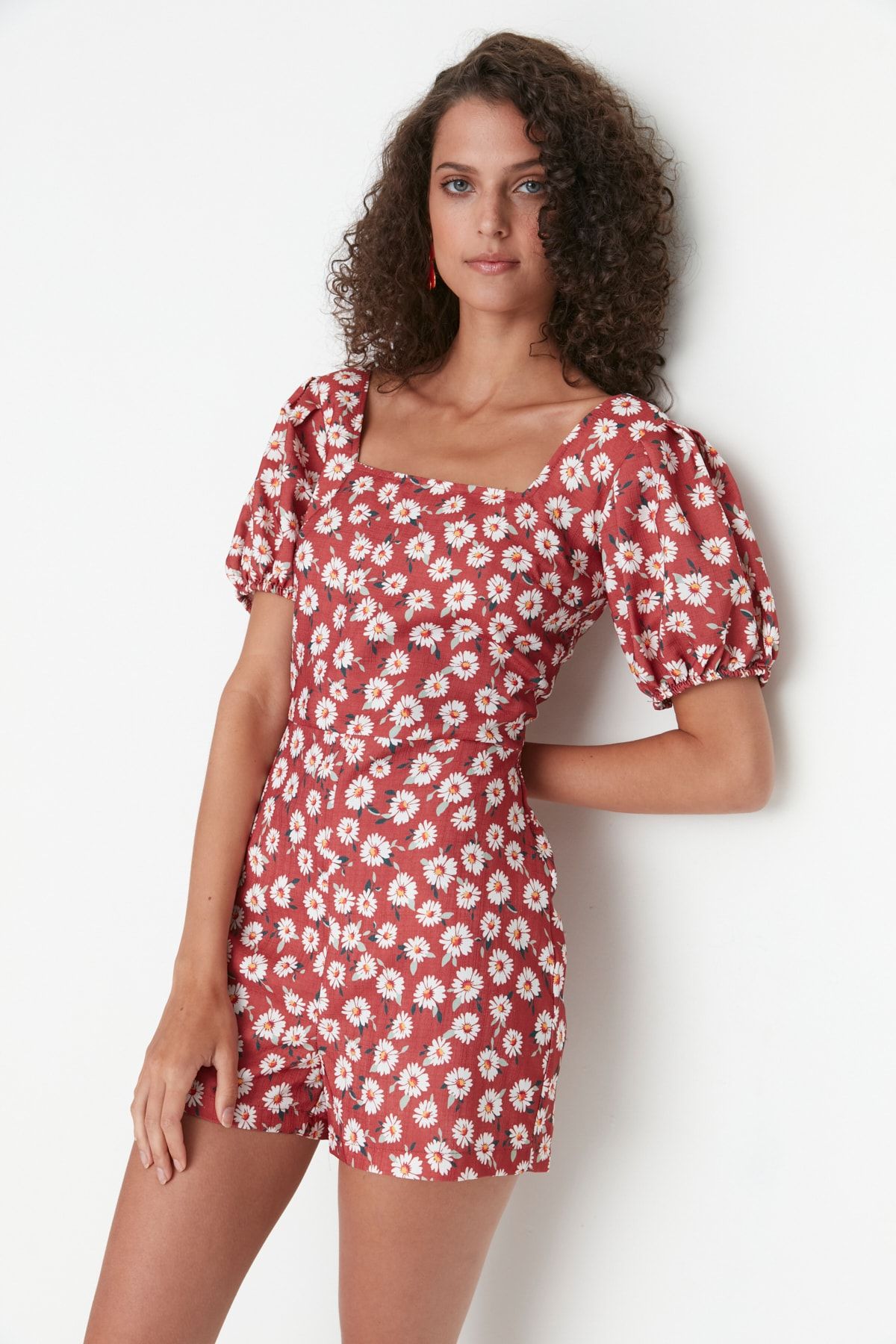 Trendyol Collection Jumpsuit Rot Figurbetont Fast ausverkauft