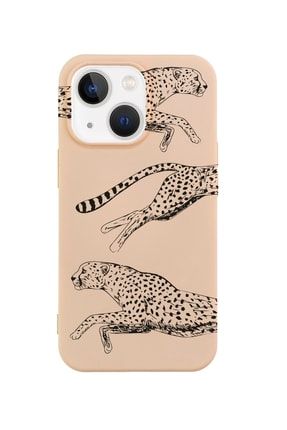 Iphone 13 Çita Tasarımlı Pembe Telefon Kılıfı BCIPH13CITAS