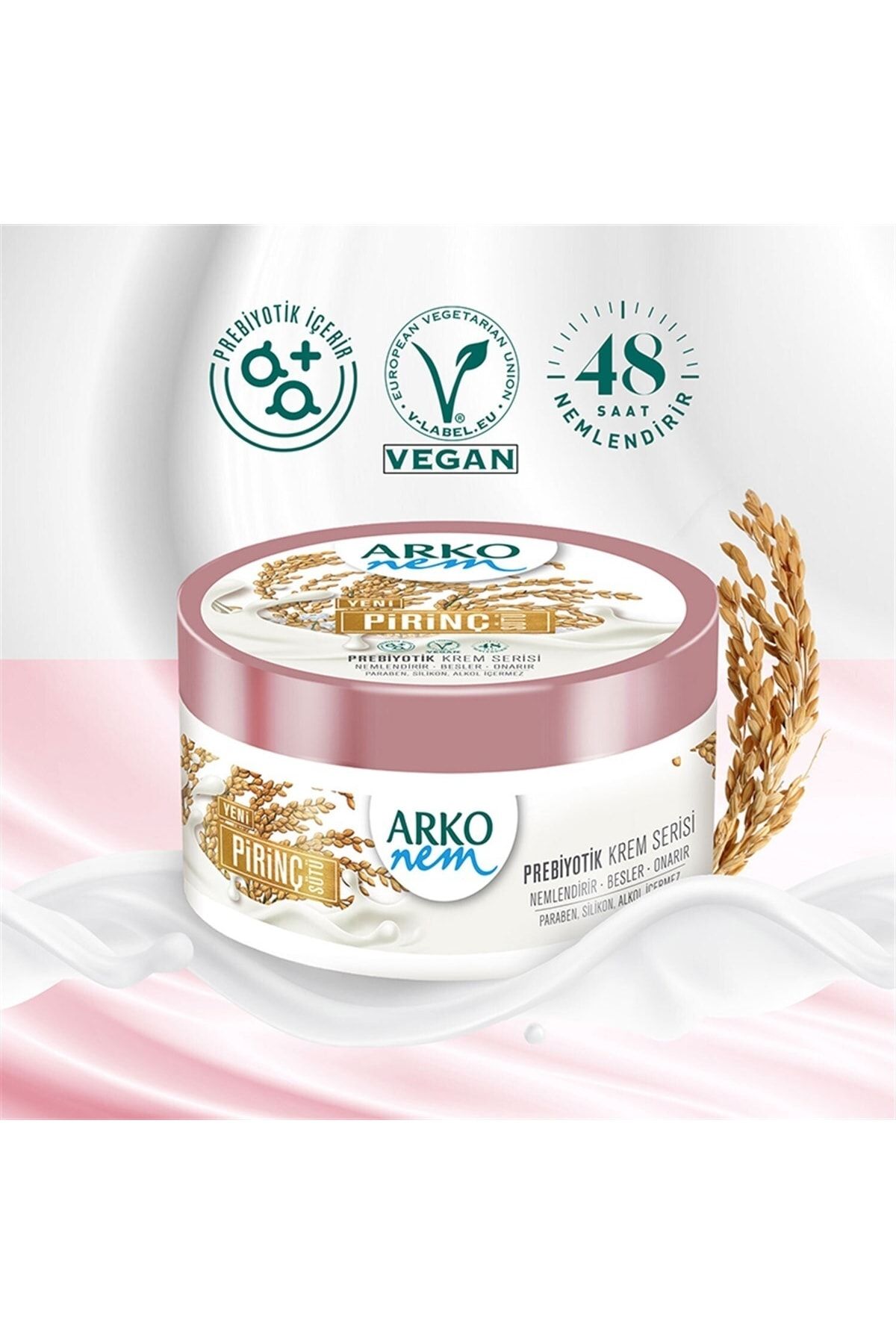 شیر برنج خامه پربیوتیک نم 250 میلی لیتر در 2 عدد Arko