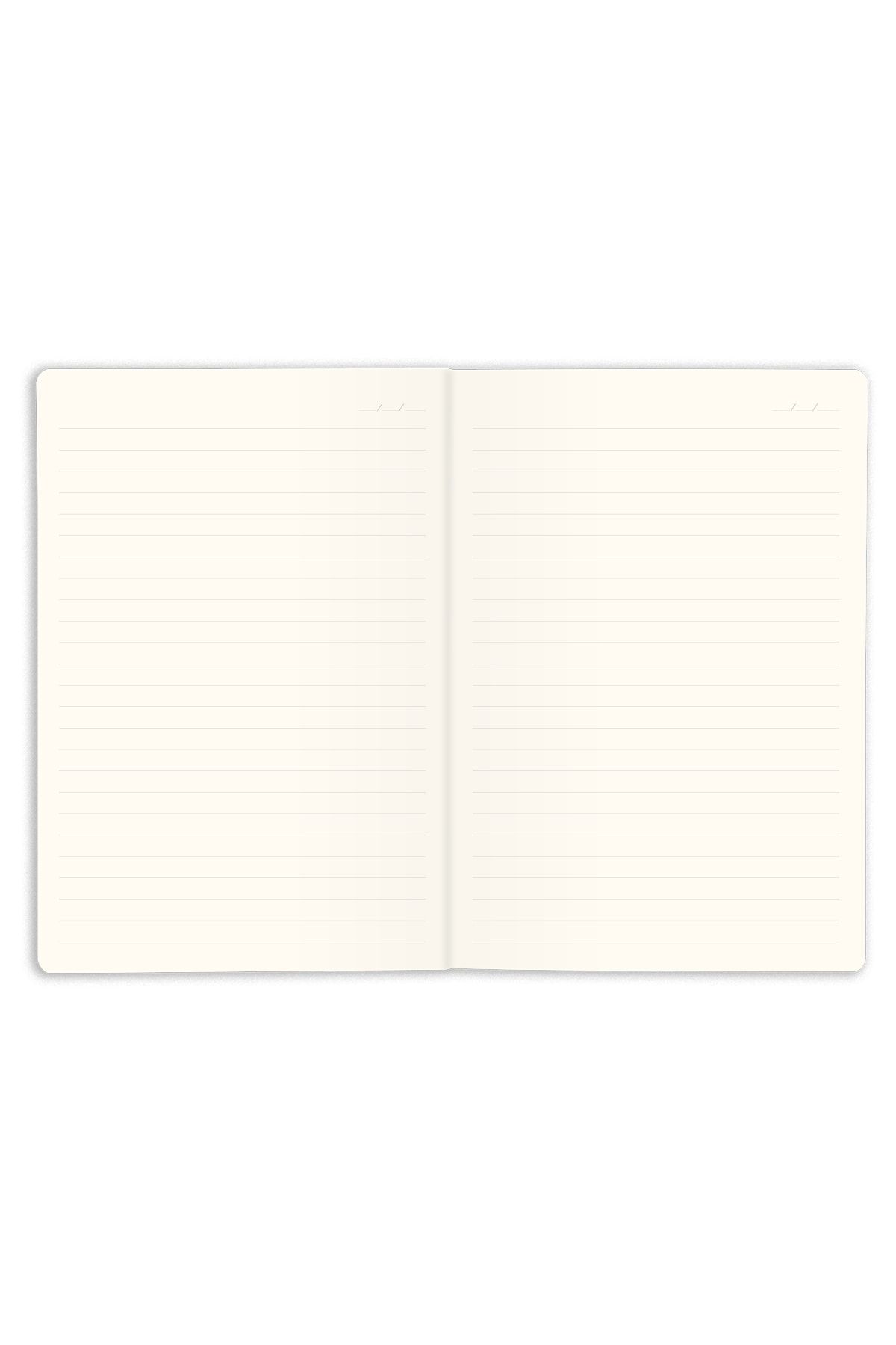 Matt Notebook-دفتر ملاحظات بغلاف صلب مقاس 14 × 20 مبطن باللون الأزرق 5