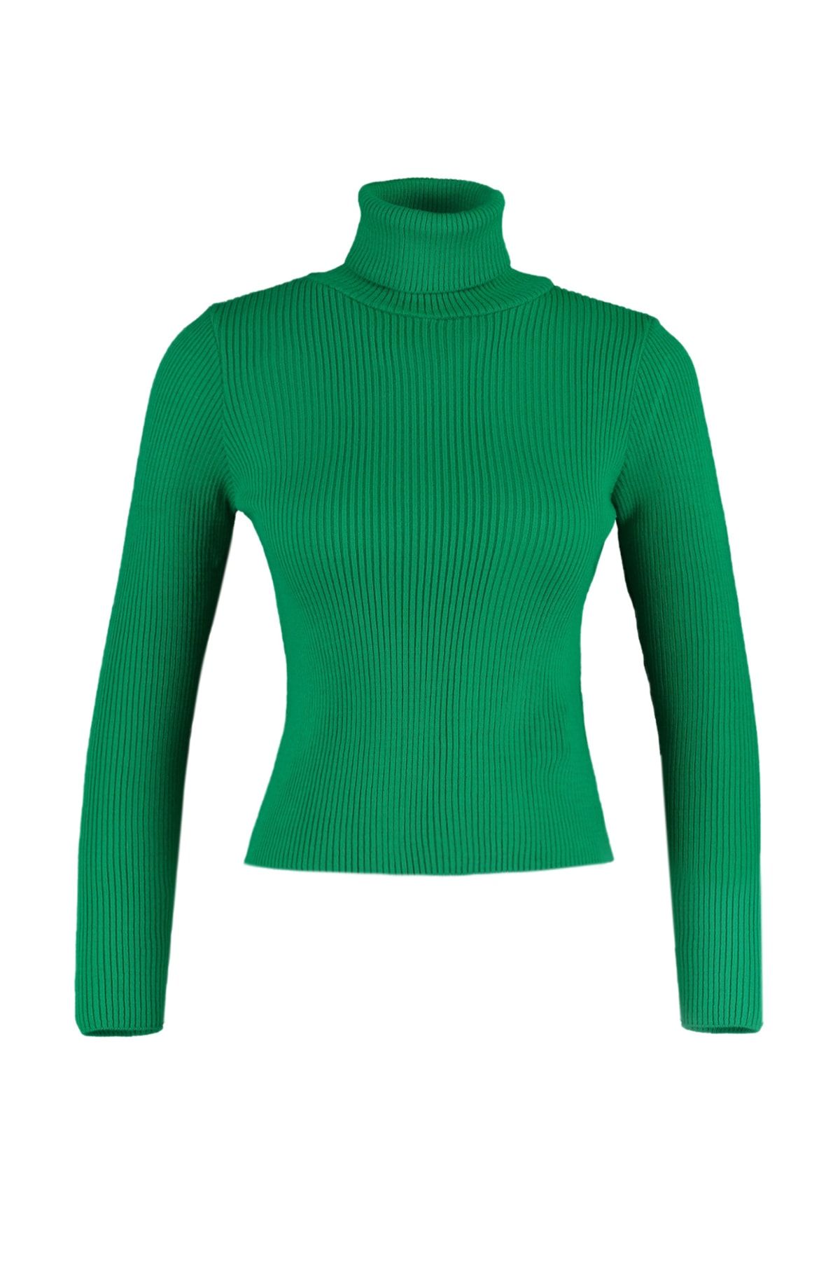Trendyol Collection-Green Basic garbós pulóver TWOAW21KZ1279 7