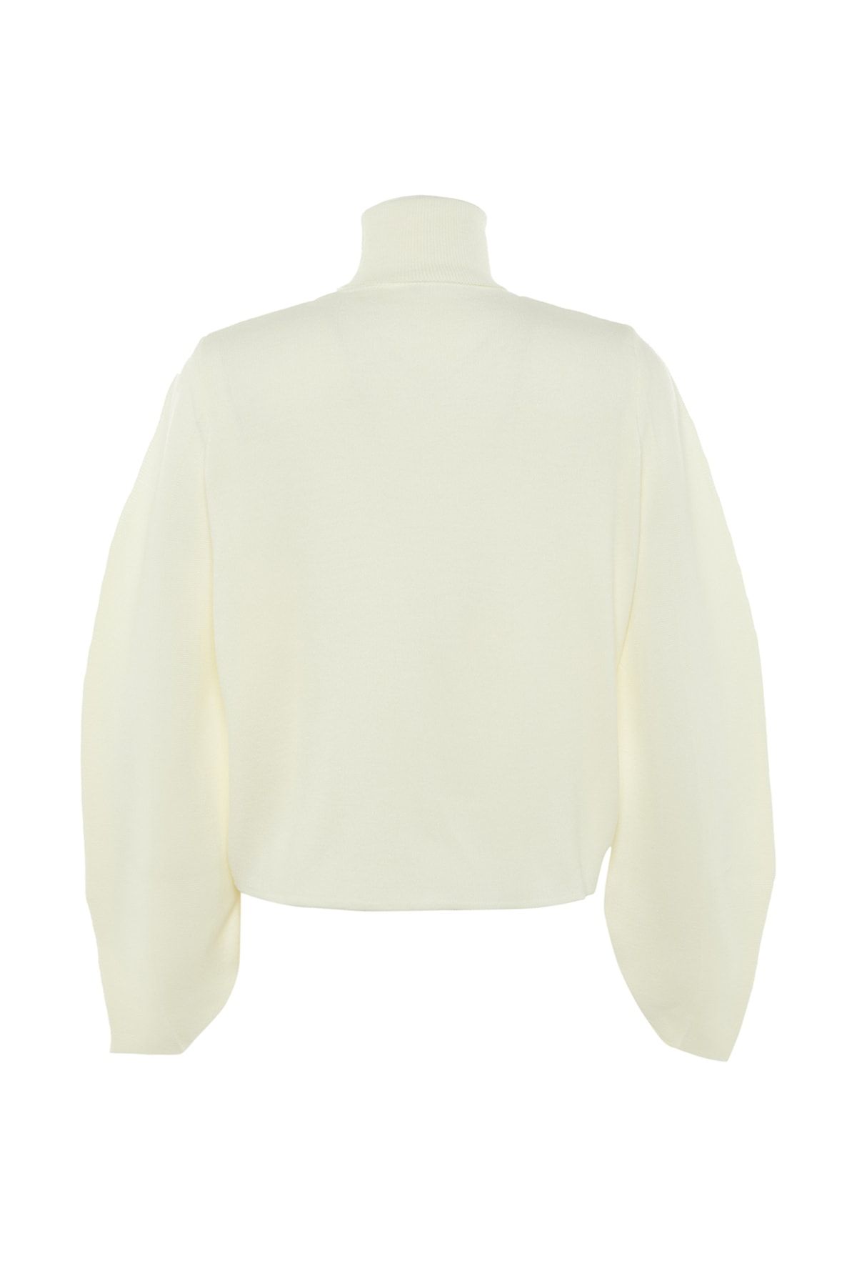 Trendyol Collection-Ecru Basic Turtleneck Sweater TWOAW21KZ0485 7