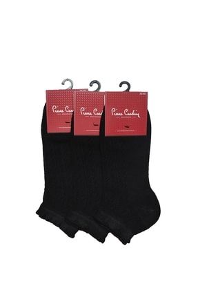 Bambu Kadın Patik Çorap 3'lü Siyah PC4201-1-3