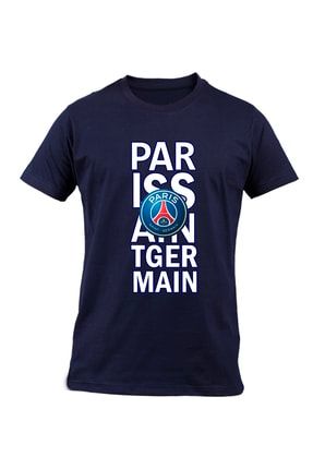 Psg Baskılı Erkek Lacivert T-shirt PSG1123