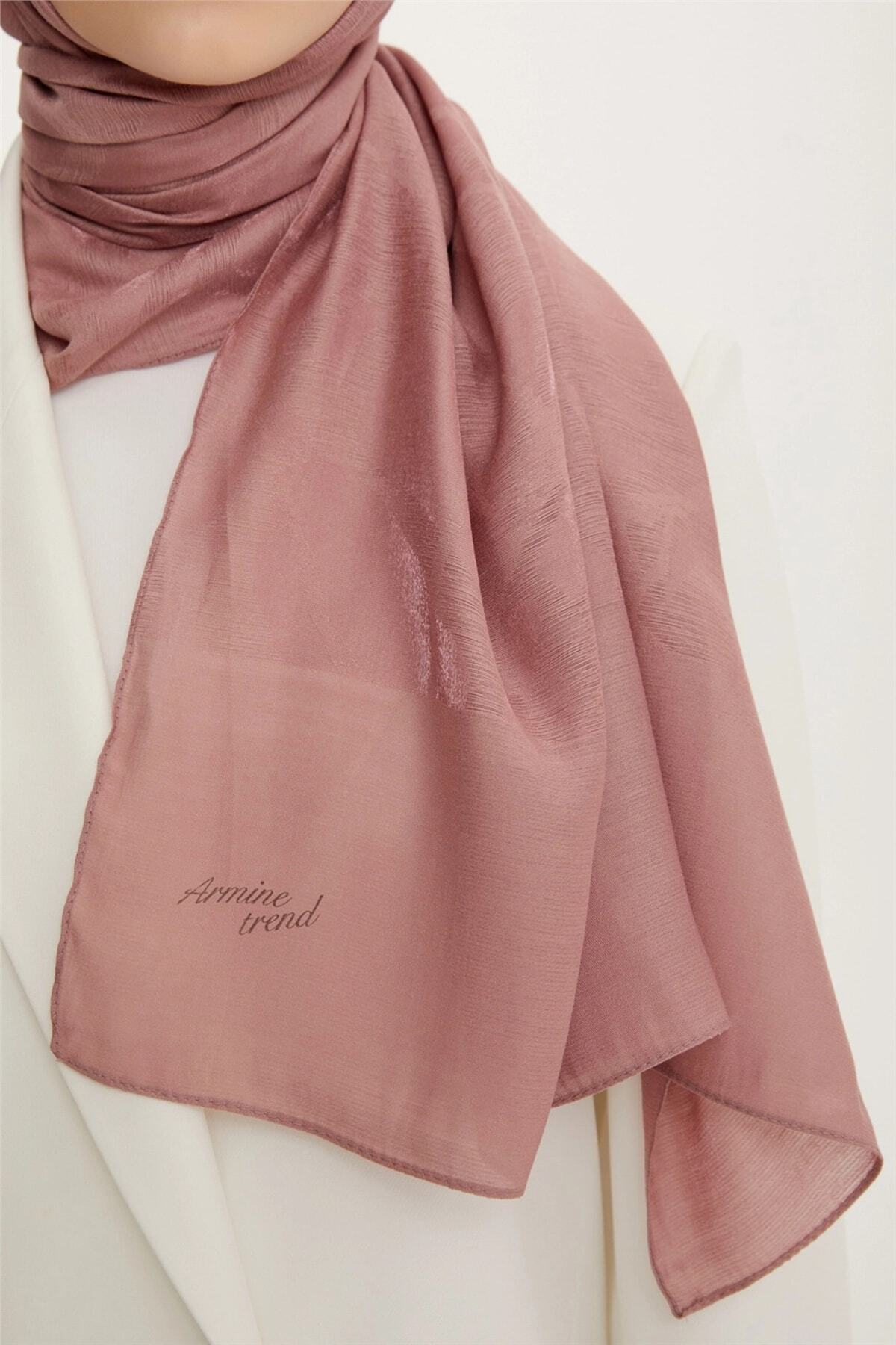 شال زنانه صورتی آرمینه | S00OA0444208 اورجینال - تصویر 3