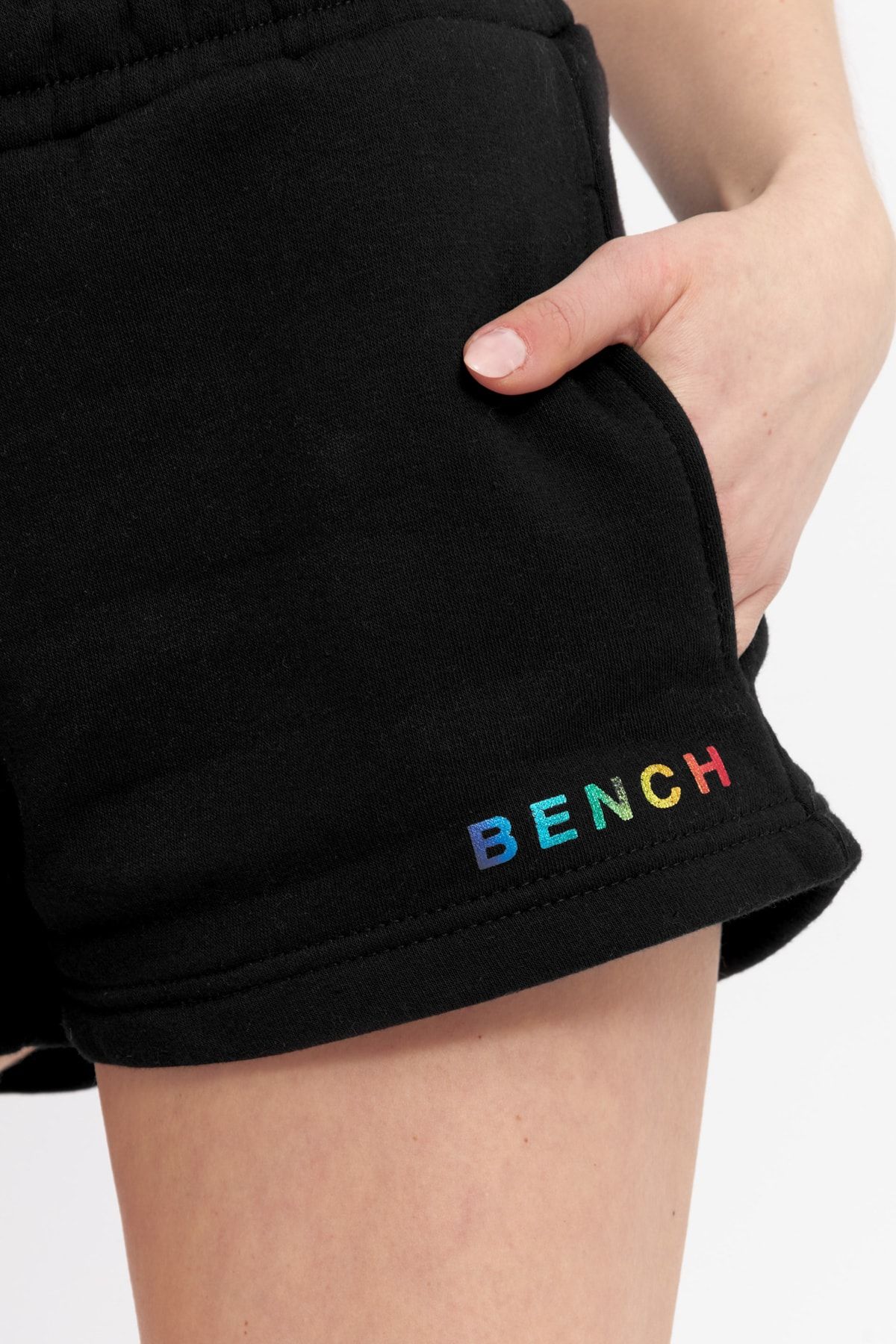BENCH Shorts Schwarz Mittlerer Bund FN6670