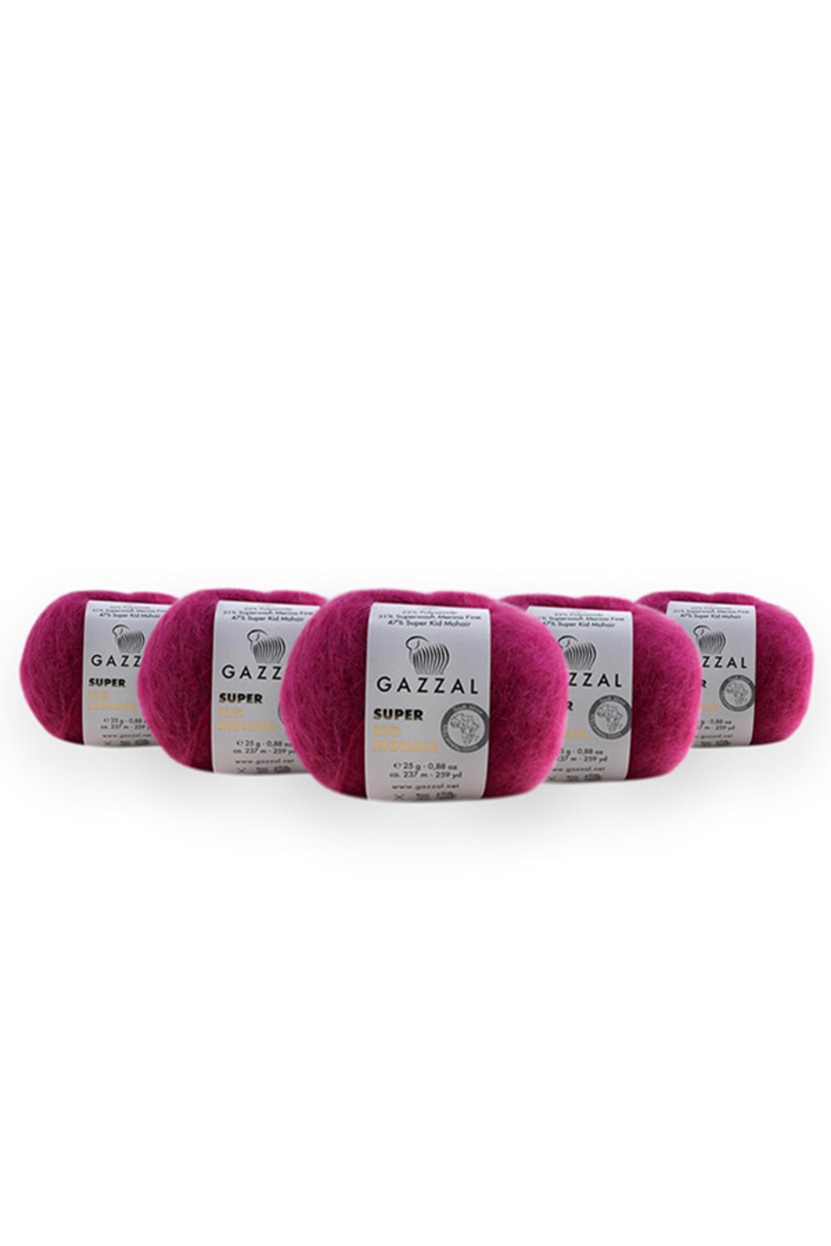 Super Kid Moss 25g 5-Pack 78% Wool-22% Pa Blended Natural Hand Knitting Rope Taka Yarn 64415