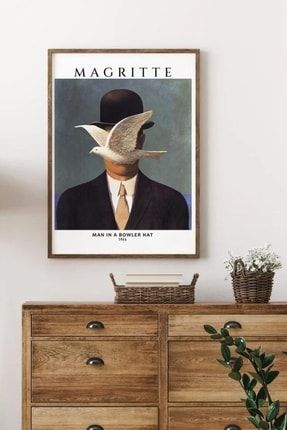 Rene Magritte Çerçevesiz Poster Afiş - Salon Oturma Yatak Odası Ofis Antre Için Duvar Dekoru NT0POST00037