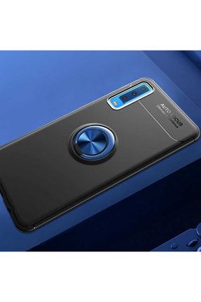 Samsung Galaxy A7 2018 Uyumlu Kılıf Standlı Manyetik Yüzüklü Esnek Yumuşak Silikon Case CS-SRSRVL6725