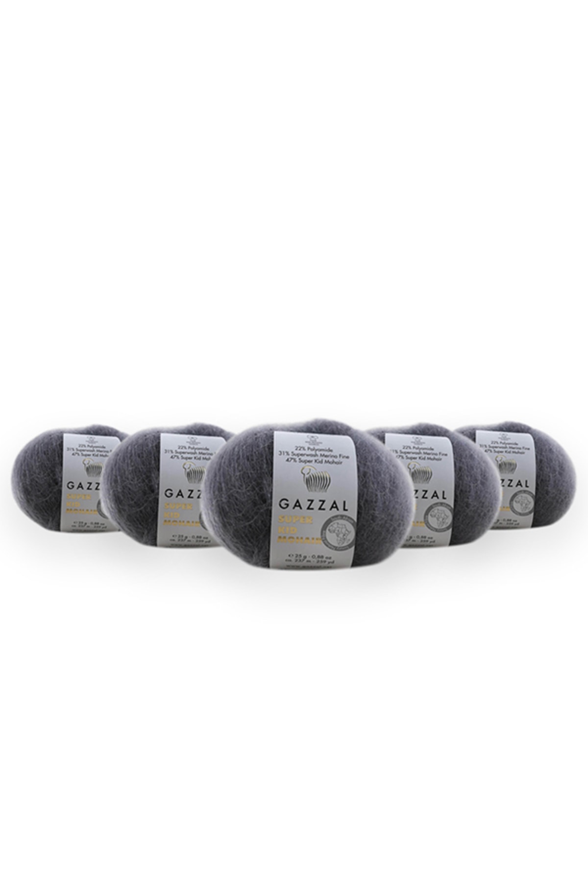 Super Kid Moss 25g 5-Pack 78% Wool 22% Pa Blended Natural Hand Knitting Rope Taka Yarn 64433