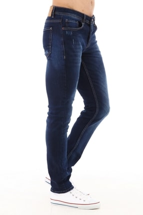 Erkek Koyu Lacivert Kot Pantolon Slim Fit Jean - C323