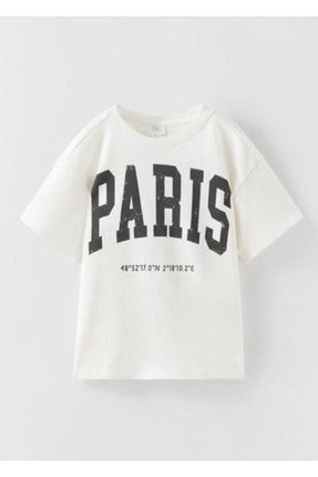 Paris Baskılı Kız Tshirt Z3002