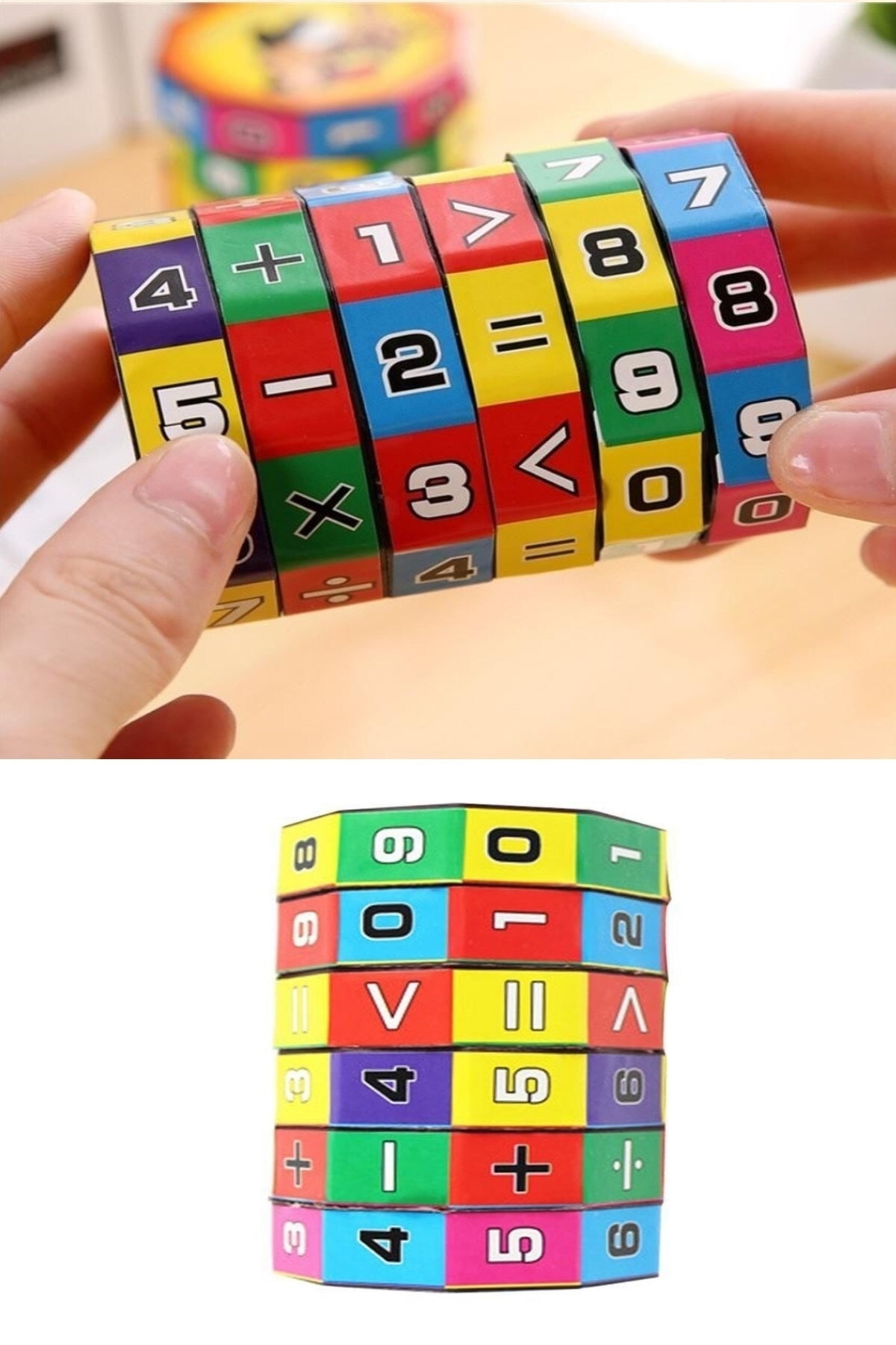 Intelligence Cube Popit Educational Toy 1 Piece Math Numbers Magic Cube Four Operations