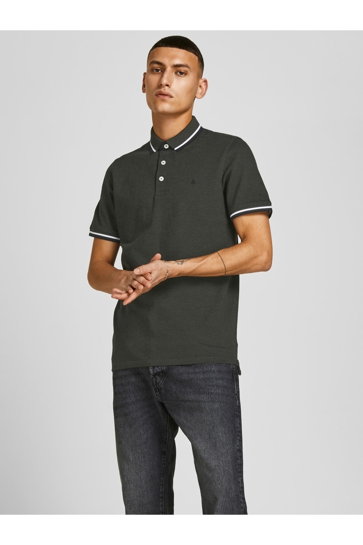تیشرت یقه پلو مردانه راسته آستین کوتاه | جک اند جونز Jack & Jones 12191216 - تصویر 6