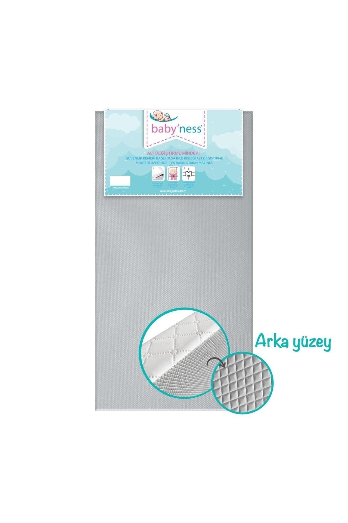 Baby'ness Bebek Alt Değiştirme Minderi 40x70 Cm Sıvı Geçirmez Leke Tutmaz Beyaz fotoğrafı 2 (önizleme)