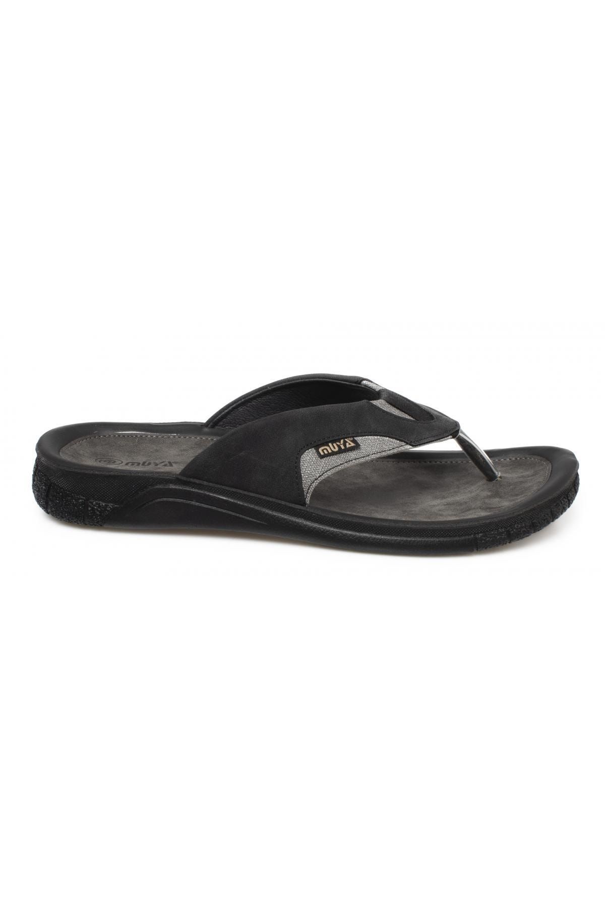 دمپایی سیاه مردانه 31314 M Astra Fingers Braye مشکی Slipper Muya