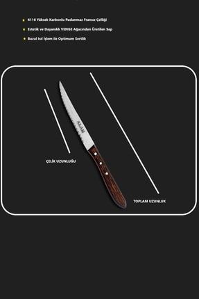 6 Adet Venge Sap Mutfak Bıçağı Et Bıçağı Steak Bıçak Meyve Sebze Bıçağı ES0101541