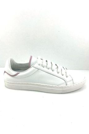 Hakiki Deri Beyaz Spor Sneaker Ayakkabı TRD-101-3154