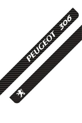 Peugeot 306 Logolu Karbon Desenli Uv Takmatik Plakalık DH201745