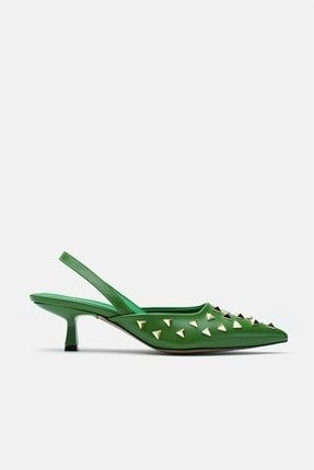 Rossi Yeşil Topuklu Kadın Ayakkabı 22Y001006