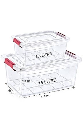 Smart Box Saklama Kabı 2'li Paket 8-15 Litre TRN-157SB-02