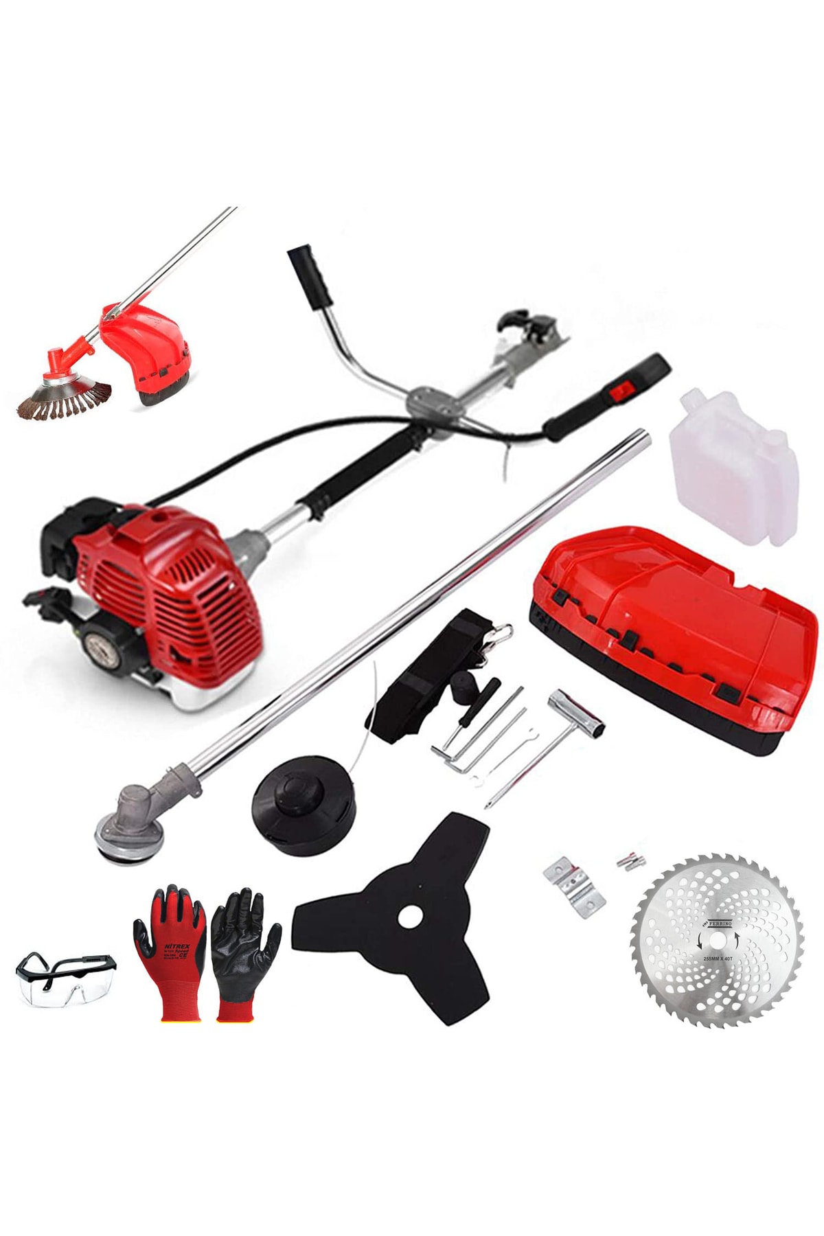 Easy Turbo620 Full Automatic Gasoline Lawn Grass Lawn Mower Scythe Engine Side Type Scythe 63cc 7.9hp