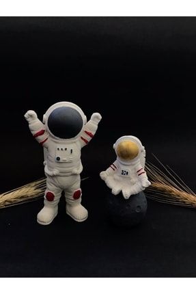 Astronot Uzay Özel Tasarım Biblo 2'li Set AST9092