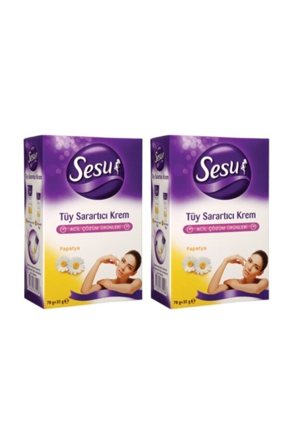 Sesu Tüy Sarartıcı Krem 18 Gr + 35 Gr X 2 Adet