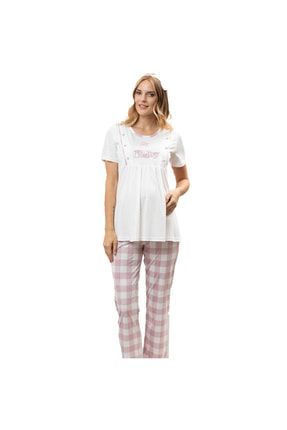 24315 Kadın Yazlık Lohusa Pijama Takım FE-22721124315