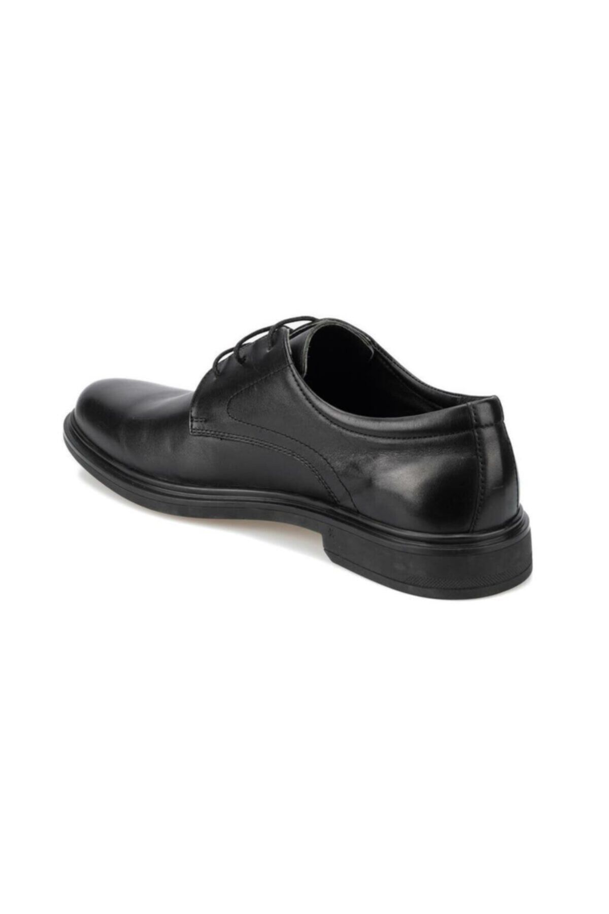 Polaris-100406   Pantofi de piele pentru bărbați, negri, ortopedici, în 5 puncte 2