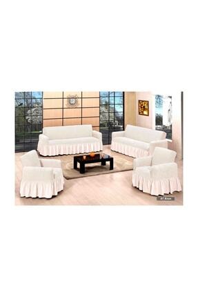 Altin Kelebek Koltuk Ortusu Burumcuk Pamuklu 3 3 1 1 Krem Trendyol