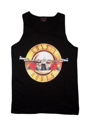 Guns N Roses Baskılı Sıfır Kol T-shirt KOR-TREND26