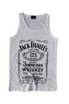 Jack Daniels Baskılı Sıfır Kol T-shirt KOR-TREND140