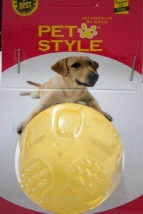 Köpek Oyuncak Top Dolgulu Çap=6 Cm Sarı P0708S